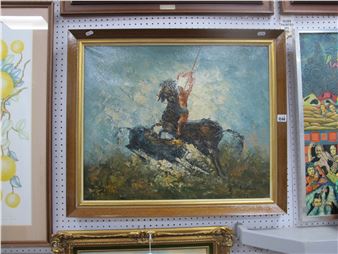 Red Indian on Horseback - Martin Rogen