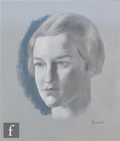 Jacob Kramer | Portrait study of a young woman | MutualArt