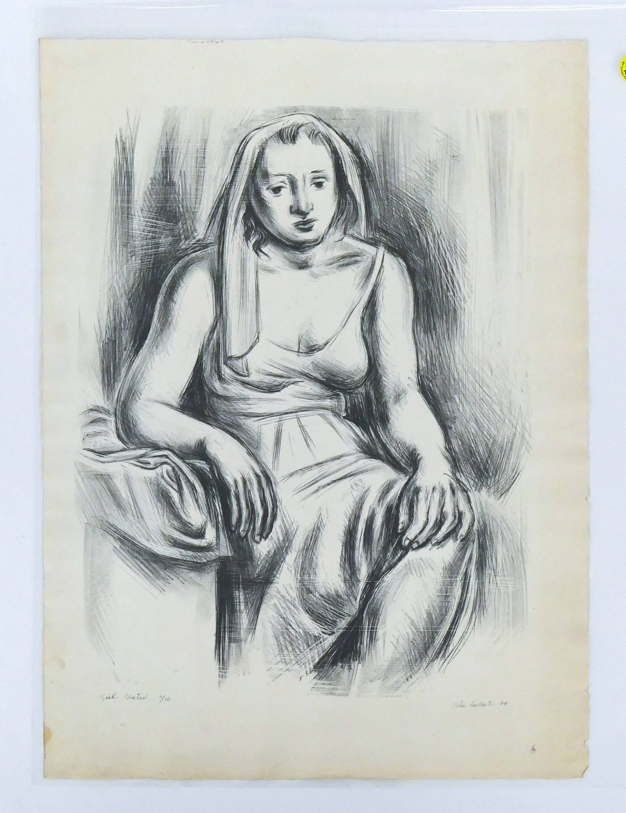 John R. Ballator | Girl Seated (1944) | MutualArt