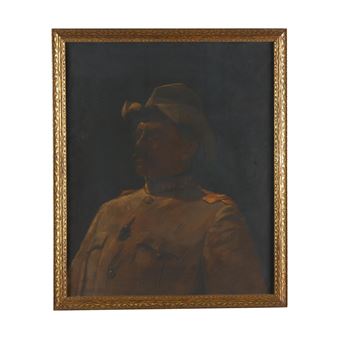 Col. Theodore Roosevelt, Head and Shoulders Portrait in Rough Riders Uniform - Benjamin Joseph Falk