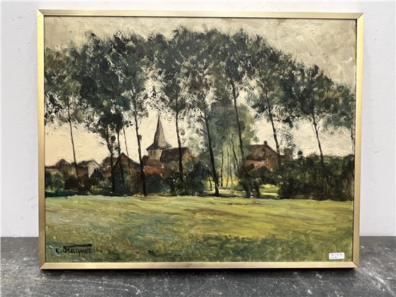 Les peupliers by Lucien Staquet