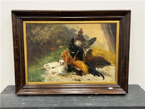 Coq et poules by Henry Schouten