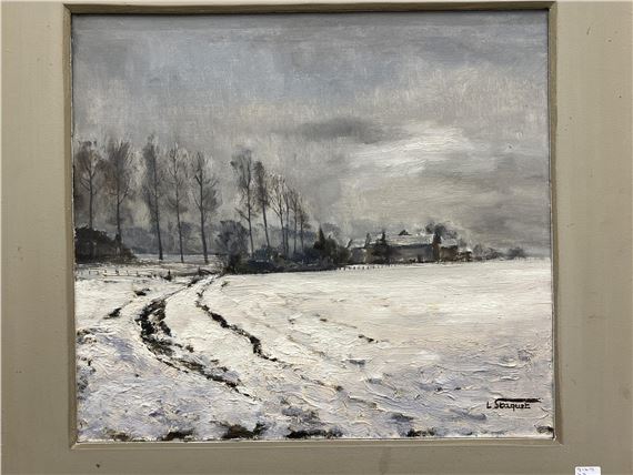 Paysage hivernal by Lucien Staquet
