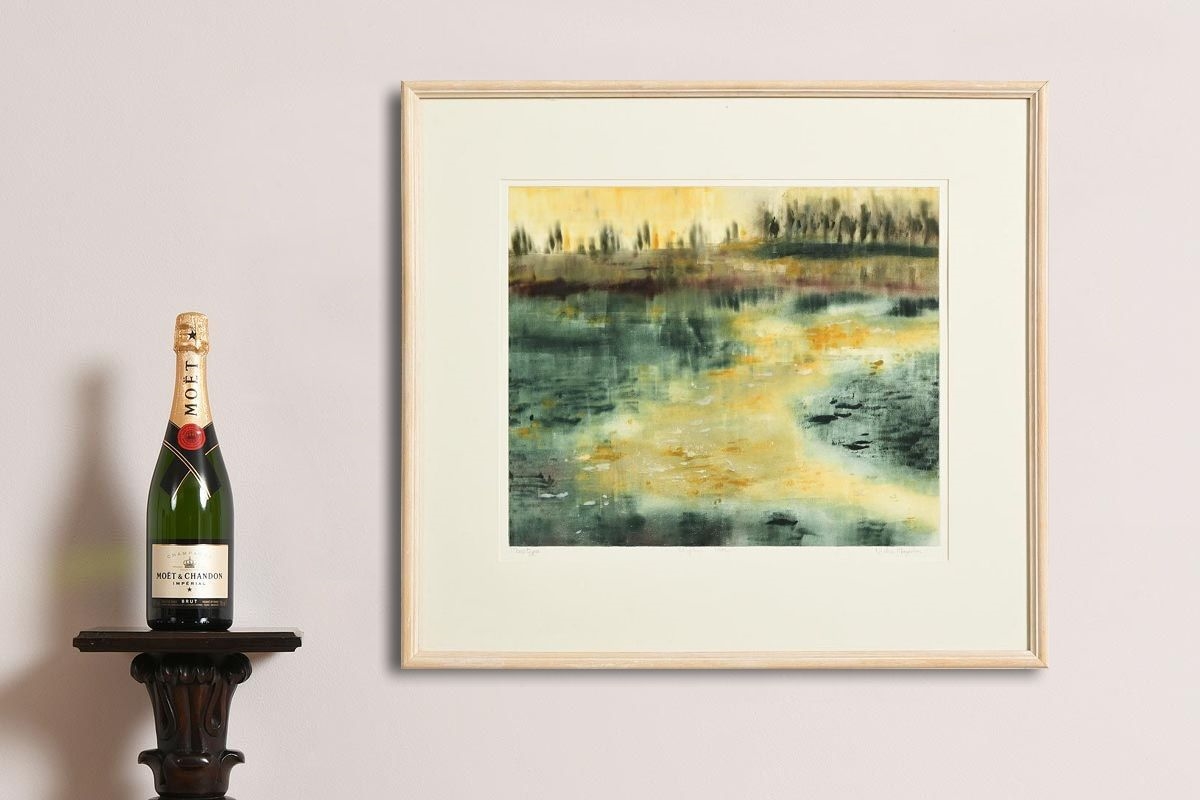 Artwork by Nickie Hayden, Shiftin' Flow, Made of monotype