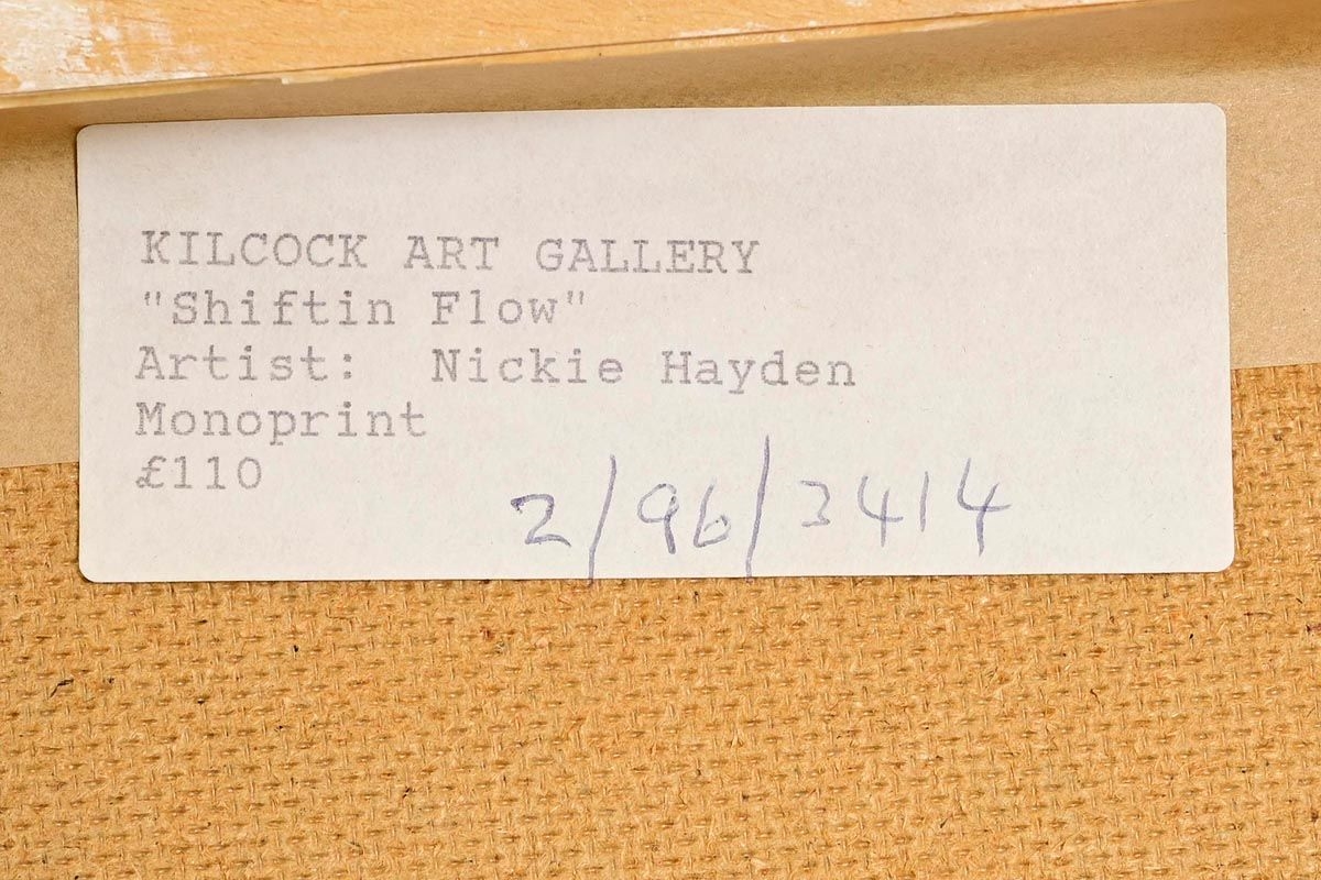 Artwork by Nickie Hayden, Shiftin' Flow, Made of monotype