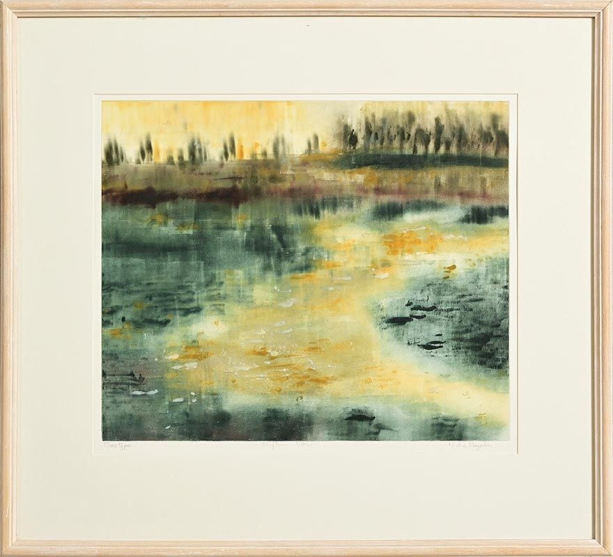 Artwork by Nickie Hayden, Shiftin' Flow, Made of monotype