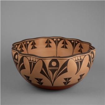 Bowl with Fluted Rim - Eleanor Pino Griego