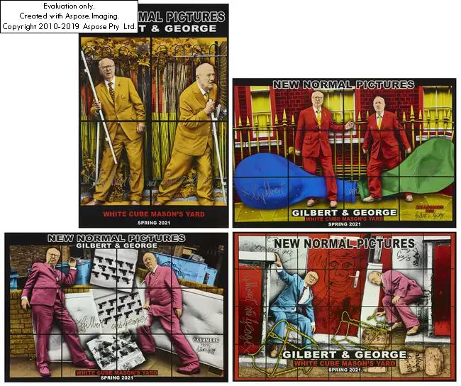 B.1943- & b.1942- New Normal Pictures by Gilbert & George, 2021