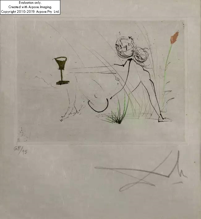 Salvador Dalí | Lady sitting (1968) | MutualArt