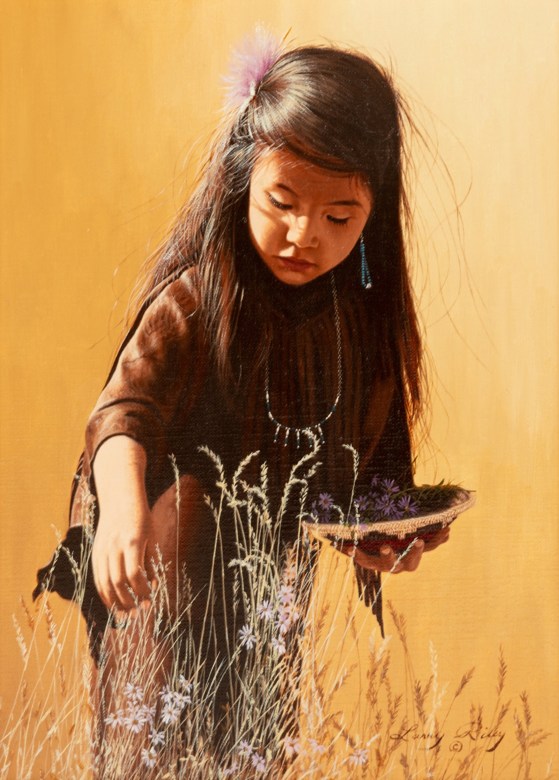 Larry Riley | Flower Girl | MutualArt