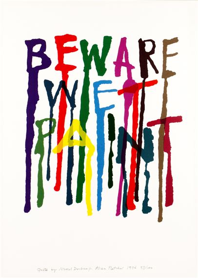 Alan Fletcher | Beware Wet Paint, 1996 (1996) | MutualArt