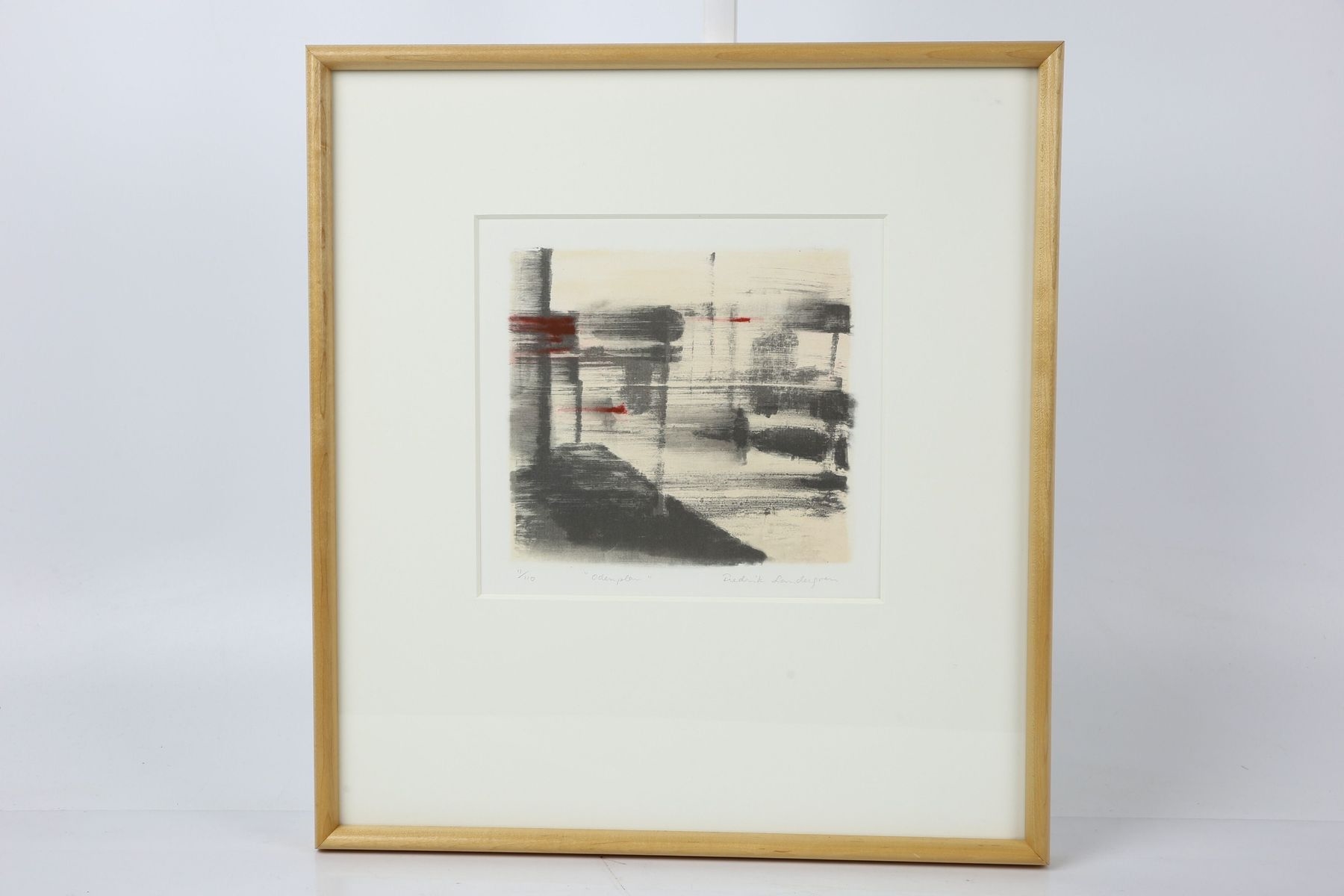 Artwork by Frederik Landergren, Odenplan, Made of colored lithograph