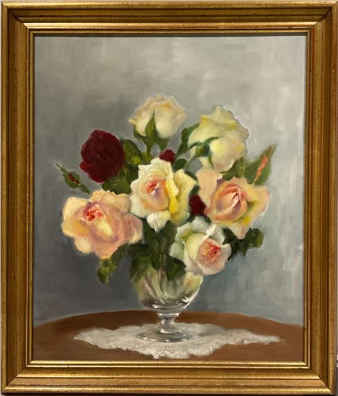 Roses in Vase by Cécilia Angot d'Emerins