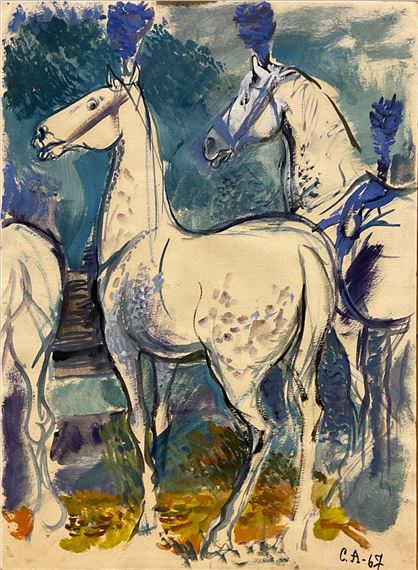 Two White Horses