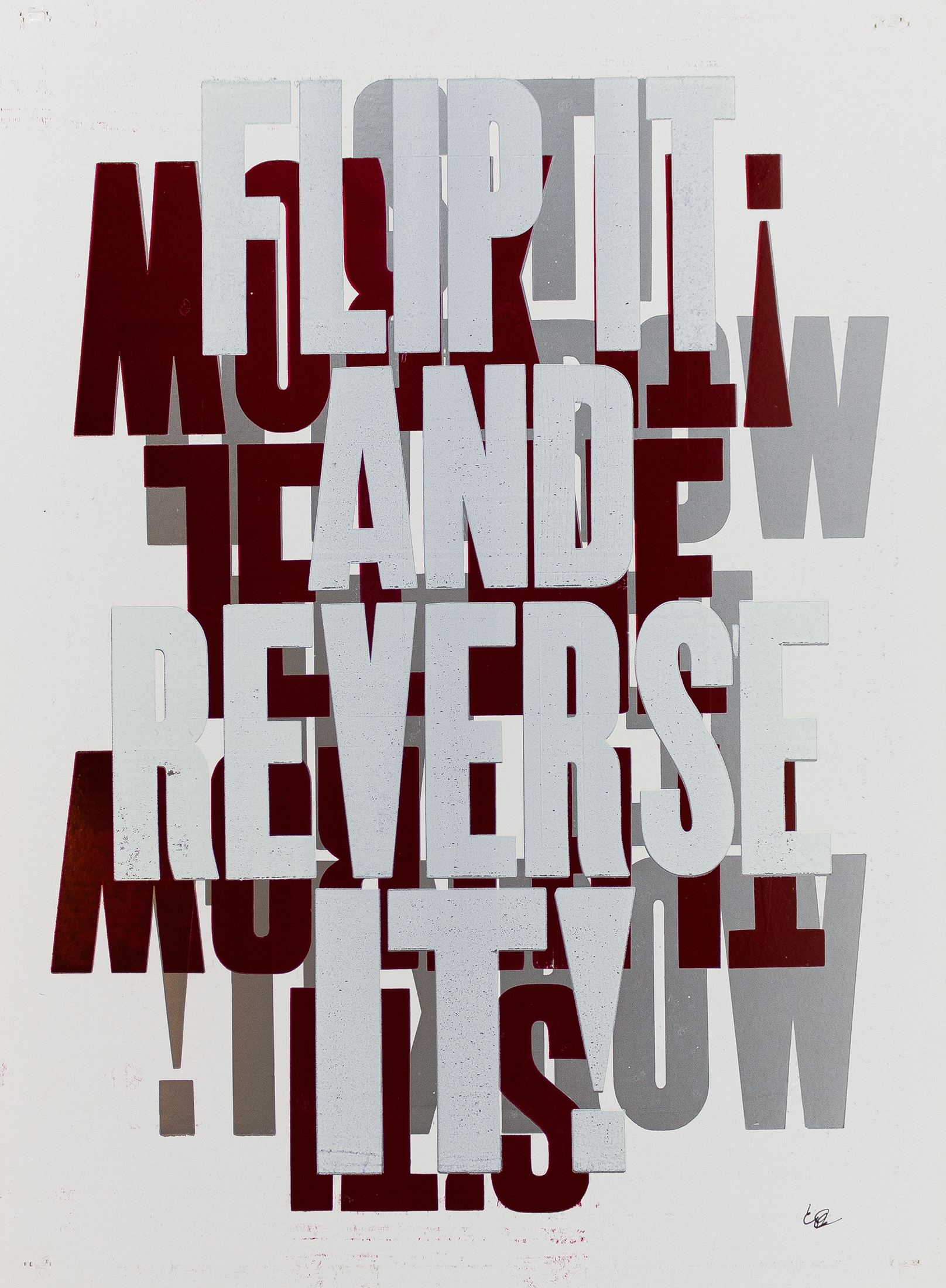 Artwork by Carl Pope, THE BAD AIR SMELLED OF ROSES, Made of Letterpress on heavy cardstock (2)