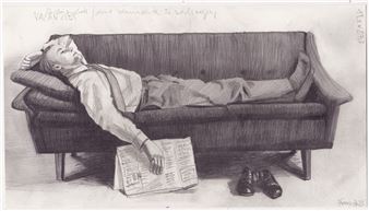 Franz Burkhardt: Faulheit und Arbeit - Galerie Martin Kudlek, Cologne