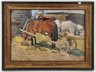 Rastende Pferde - Petr Nikiforovich Bogachev