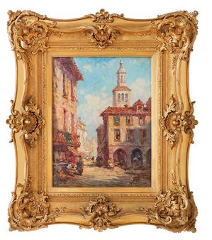 "Italian Market Scene" - Henry Verlaine