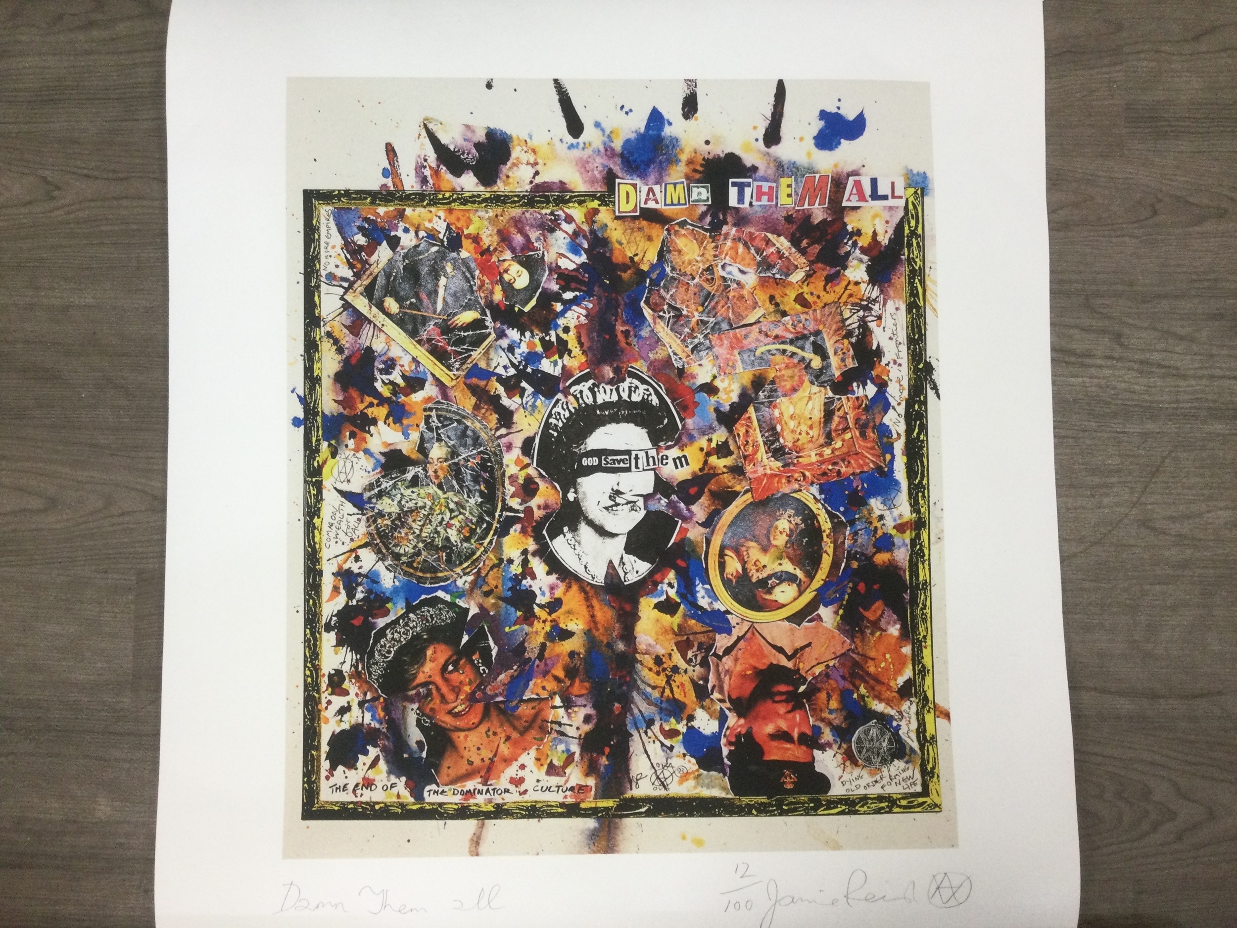 Jamie Reid | LIMITED AND SIGNED GICLEE PRINT | MutualArt