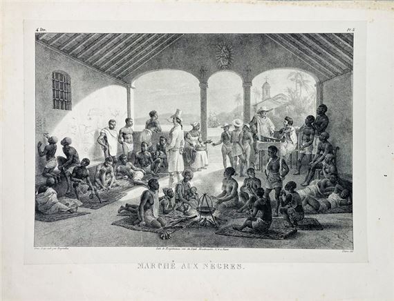 Marché aux negres. 1835 by Johann Moritz Rugendas, 1835