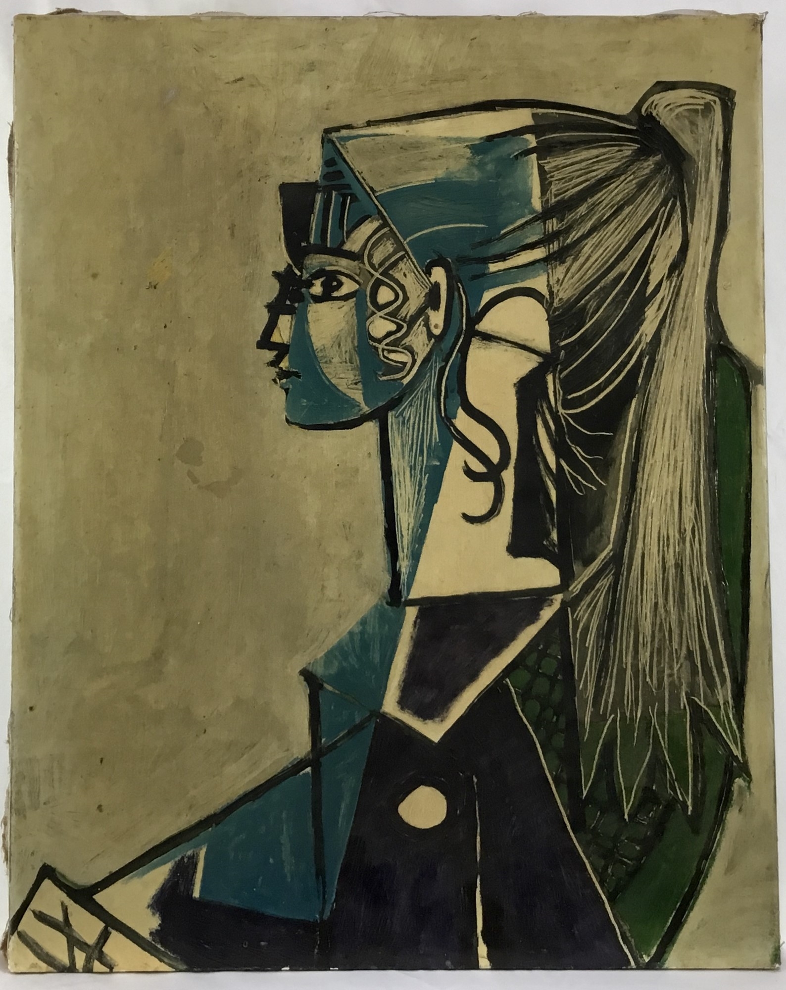 Artwork by Pablo Picasso, Portrait of Sylvette David, Made of cromolithograph