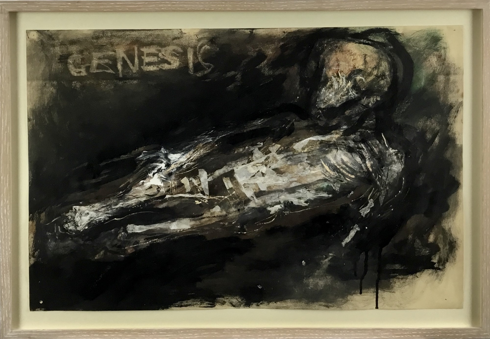 Artwork by Cynthia Pell, Genesis, Made of ink and wash
