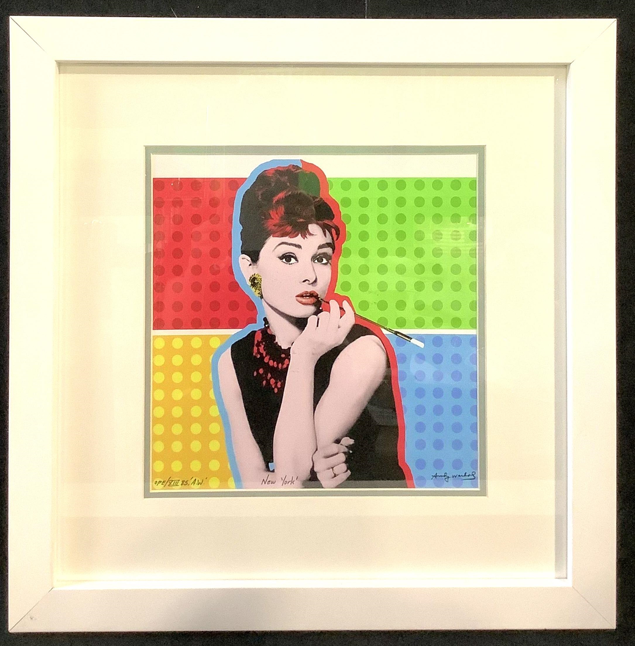 Lithographie Andy Warhol - Audrey Hepburn - Signée - Certificat Leo Castelli (1980)