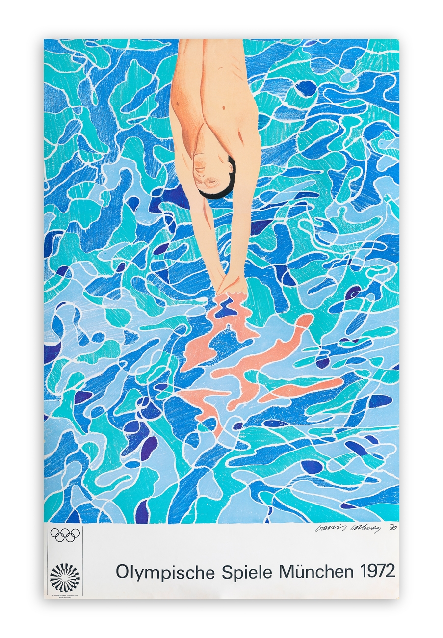 David Hockney | David Hockney Large Exhibition Poster (1984) | MutualArt