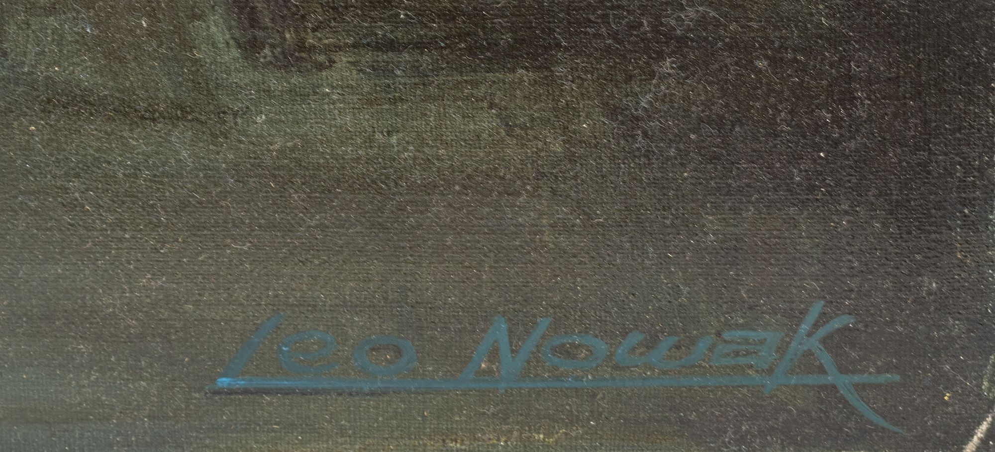 Artwork by Leo Nowak, Reflections In Blue, Made of Oil On Canvas