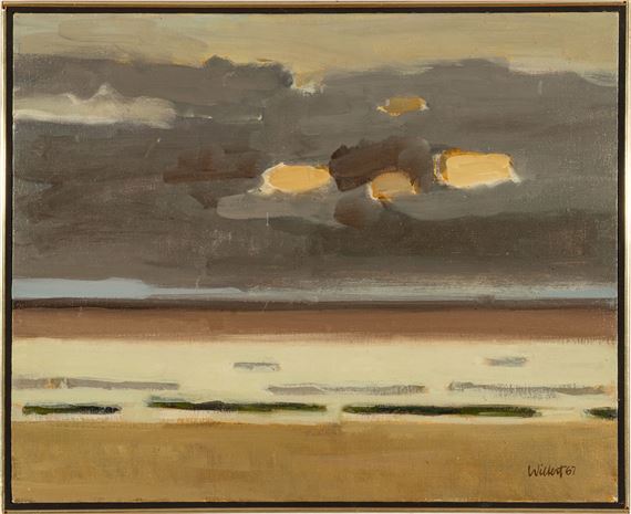 Cloudy Huron Sunrise by Robert Wilbert, 1967
