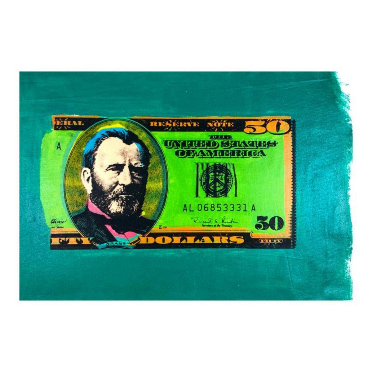 steve-kaufman-50-dollar-bill-mutualart