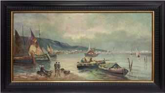 VELEROS Y PESCADORES - Honorato Antonio Amendola Tebaldi