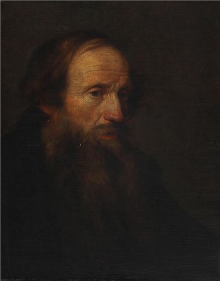 Portrait of an elderly gentleman with a beard by Hans Thoma