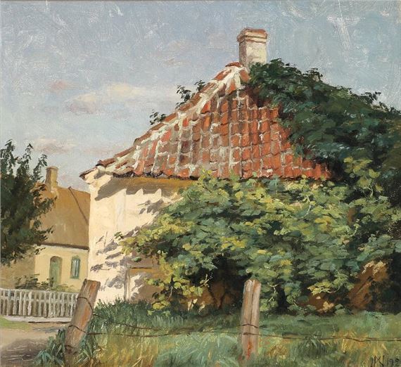 View from Læsø by Marinus Nielsen, dated 1929