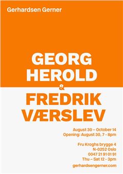 Georg Herold & Fredrik Vaerslev - Gerhardsen Gerner, Oslo
