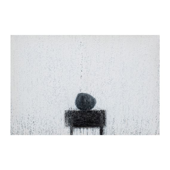 Table with "One Stones" by Lao Lian Ben, dated 2011