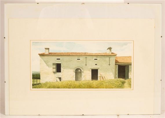 Nigel Ashcroft (born 1951)/Blanchet's Barn by Nigel Ashcroft, dated 1991