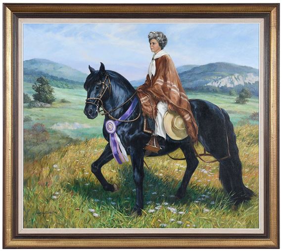 Nadean McArthur on Horse by James Frederick Hutchinson