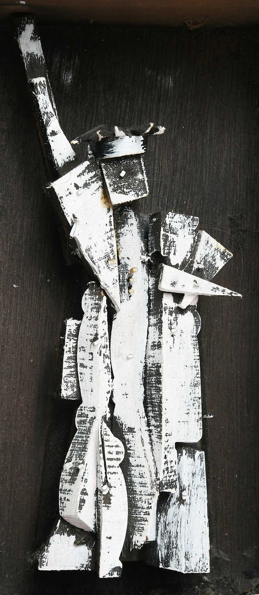 Artwork by Ab the Flagman, Liberty, Made of paint, wood