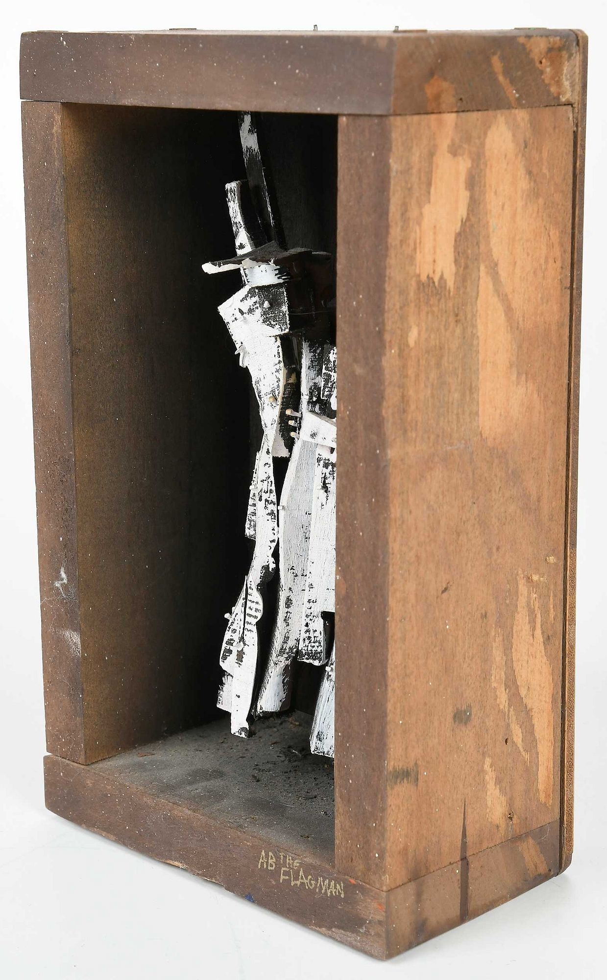 Artwork by Ab the Flagman, Liberty, Made of paint, wood