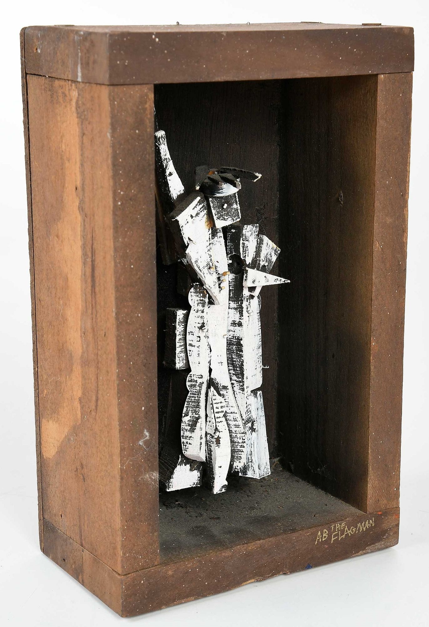 Artwork by Ab the Flagman, Liberty, Made of paint, wood