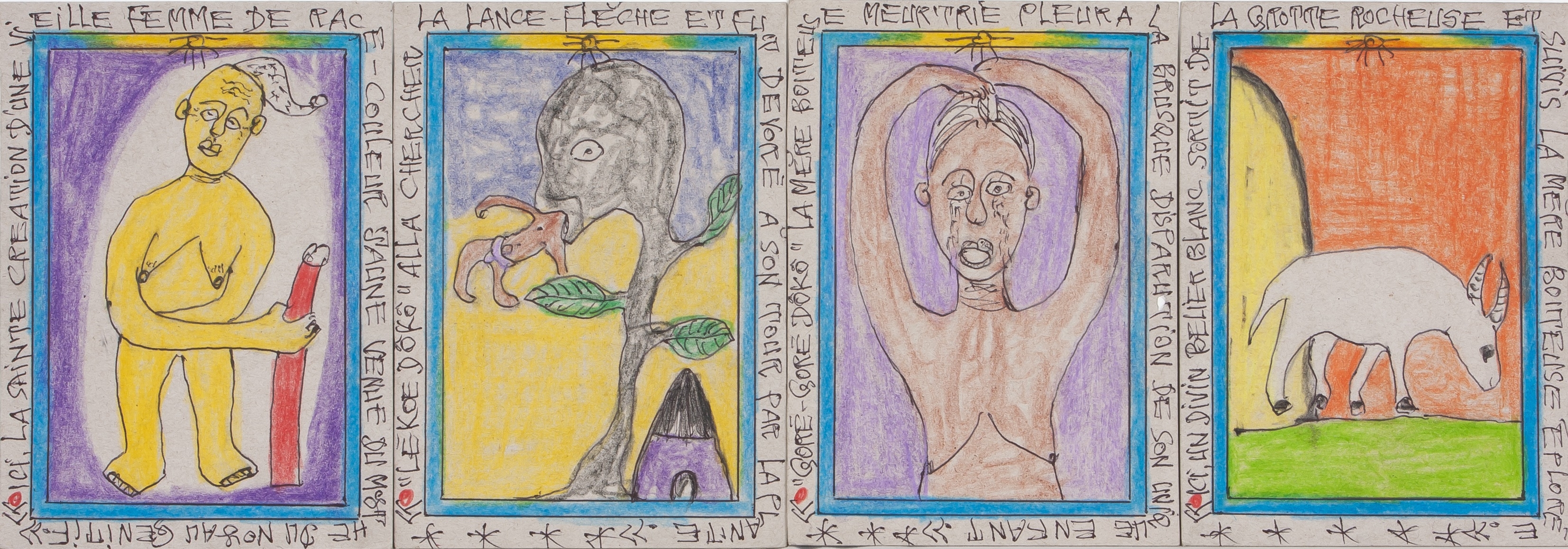 Frédéric Bruly Bouabré | Drawings from the Légende series (2004 ...
