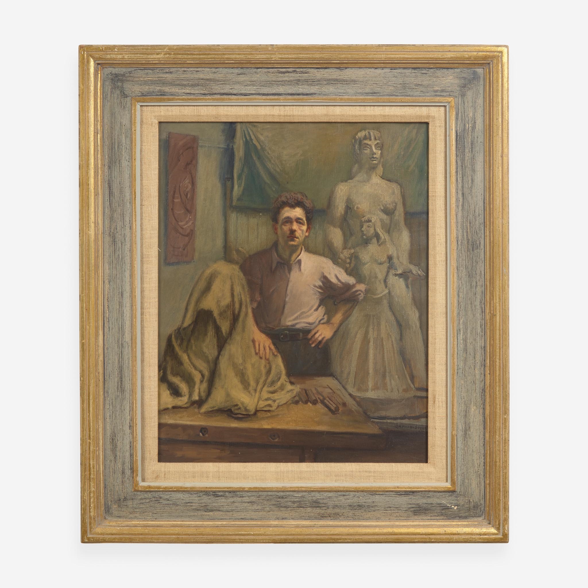 Raphael Soyer | Portrait of Robert Laurent | MutualArt