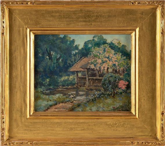 Japanese garden. by Charles Vezin