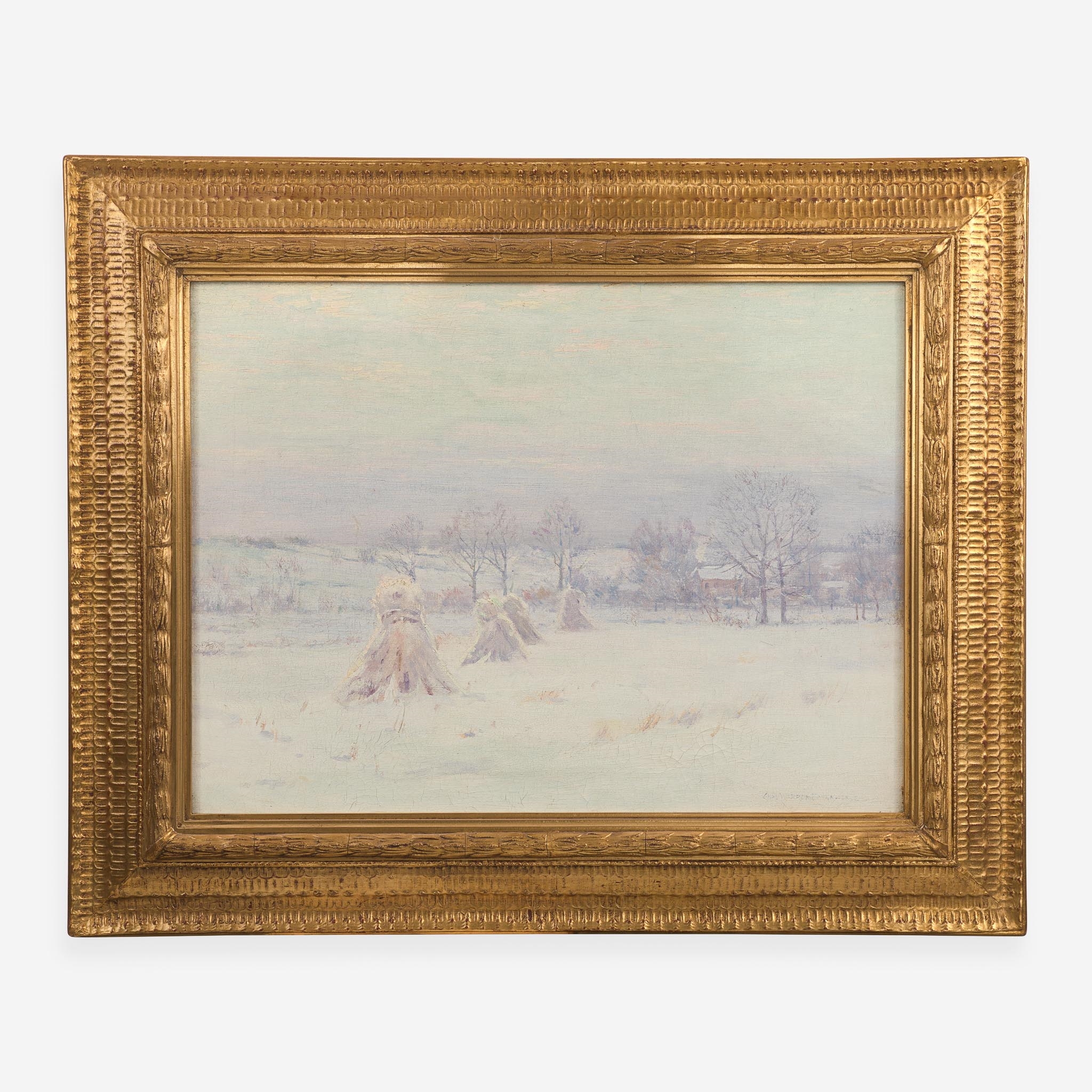 Charles Warren Eaton | Wintry Fields (1892) | MutualArt