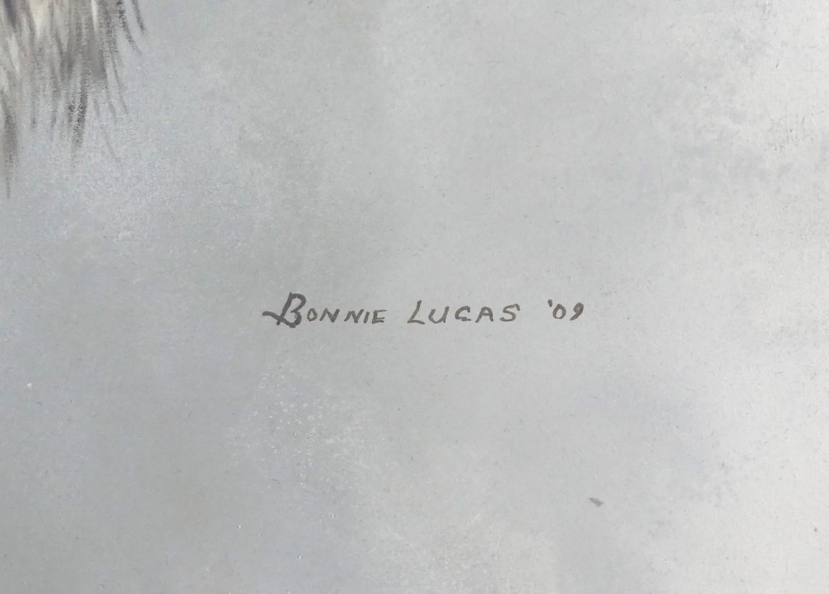 Artwork by Bonnie Lucas, Untitled: Wolf Study, Made of acrylic on board