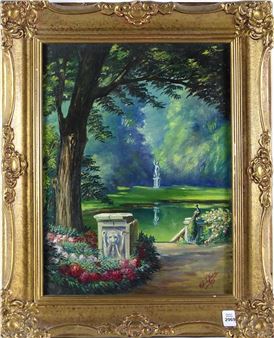 Antique oil on canvas - E. B. L'haire