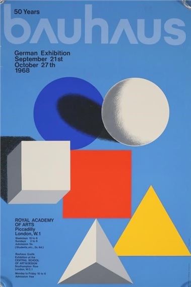 Bauhaus Exhibition Poster, 1968 - Royal Academy of Arts - Shop