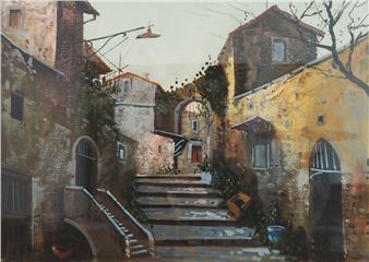 Italian village town - A. Ricci