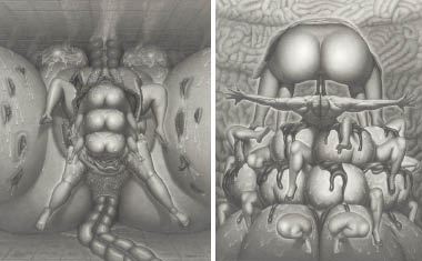 Various dessins (a set of 2) by Yoshifumi Hayashi, 1992, 1994